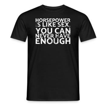 La puissance est comme le sexe que vous n’avez jamais pour - T-shirt homme - noir - Devant - AI Model Male 178 light (178cm)