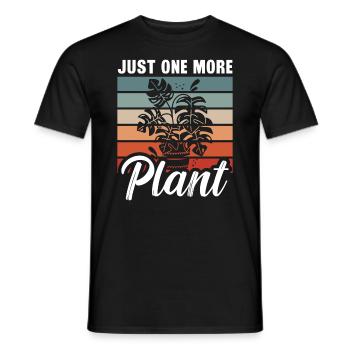 Just One More Plant Hobby Gardener - Männer T-Shirt - Schwarz - Vorne - AI Model Male 178 light (178cm)