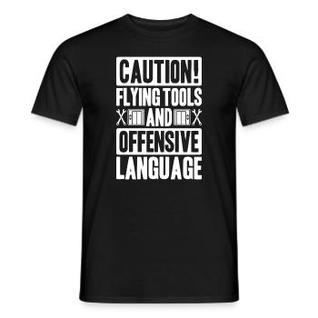 Elevator Fitter Elevator Mechanic Elevator Mechanic - Men's T-Shirt - black - Front - AI Model Male 178 light (178cm)