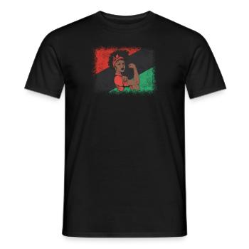 Je suis Afro Black Strong Queen Woman - T-shirt homme - noir - Devant - AI Model Male 178 light (178cm)