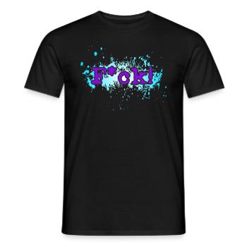 Fuck/F*ck - Männer T-Shirt - Schwarz - Vorne - AI Model Male 178 light (178cm)