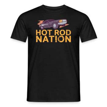 Hot Rod Nation Design Für Oldtimer-fans - Männer T-Shirt - Schwarz - Vorne - AI Model Male 178 light (178cm)