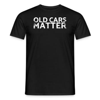 Alte Autos Sind Ein Wichtiges Design Für - Männer T-Shirt - Schwarz - Vorne - AI Model Male 178 light (178cm)