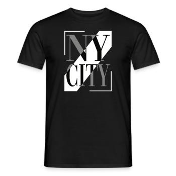 Usa New York City Klassisches Vintages Ny - Männer T-Shirt - Schwarz - Vorne - AI Model Male 178 light (178cm)