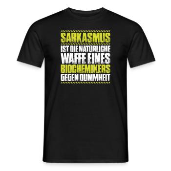 Biochemiker Biochemie Biochemistry Biochemist - Männer T-Shirt - Schwarz - Vorne - AI Model Male 178 light (178cm)