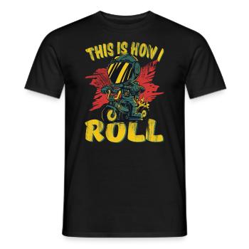 Cooler Dreirad-kinderwagen So Rolle Ich - Männer T-Shirt - Schwarz - Vorne - AI Model Male 178 light (178cm)