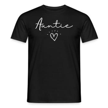 AUNTIE - Men's T-Shirt - black - Front - AI Model Male 178 light (178cm)