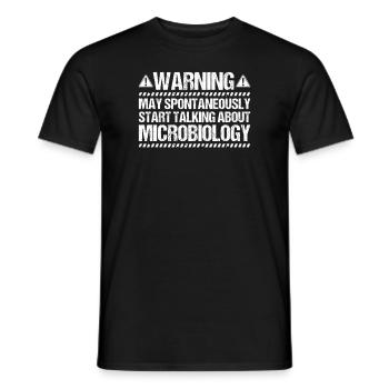 Microbiology Microbiologist Biology Biologist - Men's T-Shirt - black - Front - AI Model Male 178 light (178cm)