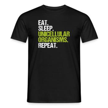 Microbiology Microbiologist Biology Biologist - Men's T-Shirt - black - Front - AI Model Male 178 light (178cm)