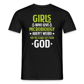 Microbiology Microbiologist Biology Biologist - Men's T-Shirt - black - Front - AI Model Male 178 light (178cm)