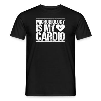 Microbiology Microbiologist Biology Biologist - Men's T-Shirt - black - Front - AI Model Male 178 light (178cm)