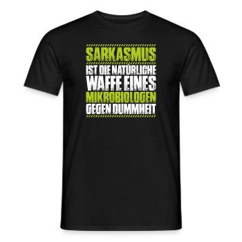 Mikrobiologie Mikrobiologe Biologie Biologe - Männer T-Shirt - Schwarz - Vorne - AI Model Male 178 light (178cm)