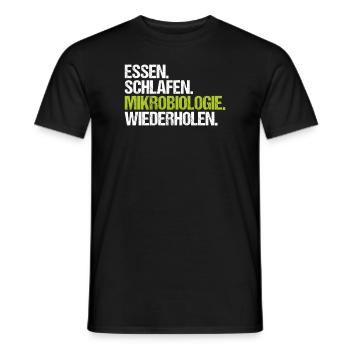 Mikrobiologie Mikrobiologe Biologie Biologe - Männer T-Shirt - Schwarz - Vorne - AI Model Male 178 light (178cm)