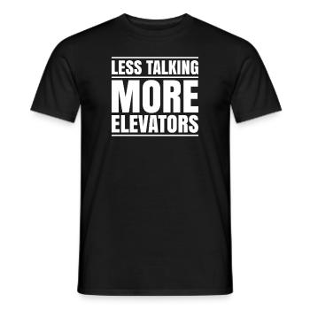 Elevator Fitter Elevator Mechanic Elevator Mechanic - Men's T-Shirt - black - Front - AI Model Male 178 light (178cm)