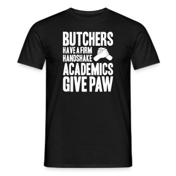 Fleischer Metzger Fleischerei Metzgerei Butcher - Männer T-Shirt - Schwarz - Vorne - AI Model Male 178 light (178cm)