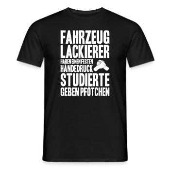 Peintre de véhicules Peintre automobile - T-shirt homme - noir - Devant - AI Model Male 178 light (178cm)