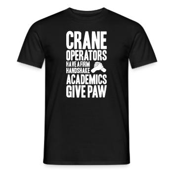 Kranführer Kranfahrer Kran Crane Operator - Männer T-Shirt - Schwarz - Vorne - AI Model Male 178 light (178cm)