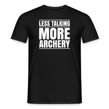 Bogenschütze Bogenschießen Bogen Archer Tir à l’arc - T-shirt homme - noir - Devant - AI Model Male 178 light (178cm)