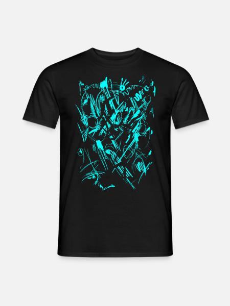Scifi - Texture de fond - T-shirt homme - noir