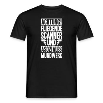 Fachkraft für Lagerlogistik Warehouse Worker Lager - Männer T-Shirt - Schwarz - Vorne - AI Model Male 178 light (178cm)