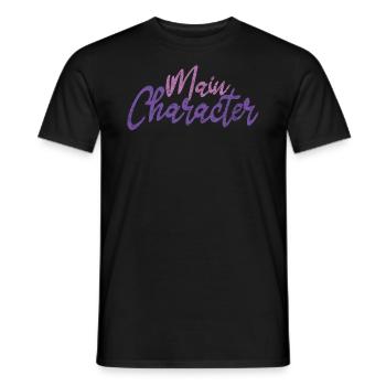 Cool Writing Protagonist Der Hauptfigur - Männer T-Shirt - Schwarz - Vorne - AI Model Male 178 light (178cm)