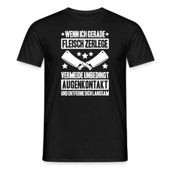 Fleischer Metzger Fleischerei Metzgerei Butcher - Männer T-Shirt - Schwarz - Vorne - AI Model Male 178 light (178cm)