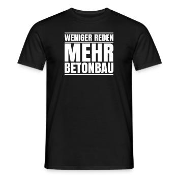 Betonbauer Stahlbetonbauer Concrete Worker - Männer T-Shirt - Schwarz - Vorne - AI Model Male 178 light (178cm)