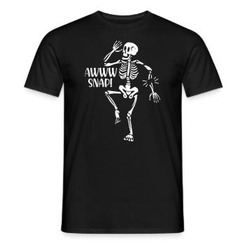 Awww Snap Funny Arm Broken Design for the - Men's T-Shirt - black - Front - AI Model Male 178 light (178cm)