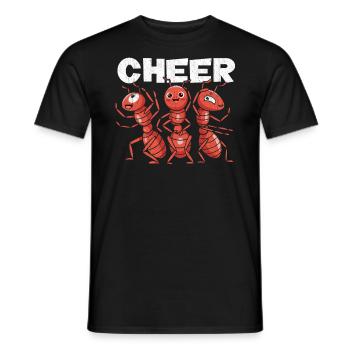 Cheer Ant Design pour les amants de fourmis Tante Tante - T-shirt homme - noir - Devant - AI Model Male 178 light (178cm)