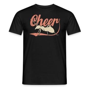 Cheer Ant Design pour les amants de fourmis Tante Tante - T-shirt homme - noir - Devant - AI Model Male 178 light (178cm)
