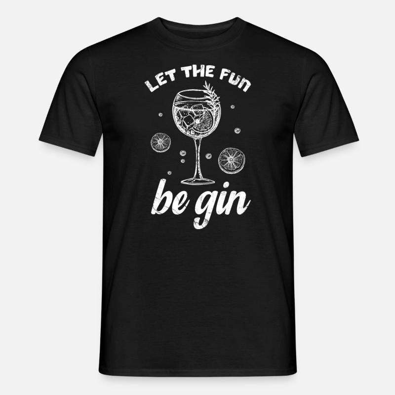 Que le plaisir soit gin - T-shirt homme - noir