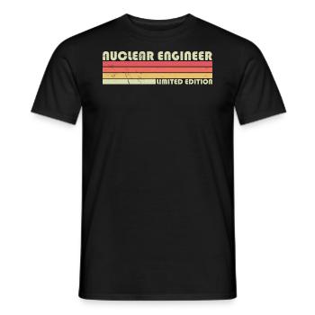 Nuclear Technology Professional Design for - Men's T-Shirt - black - Front - AI Model Male 178 light (178cm)