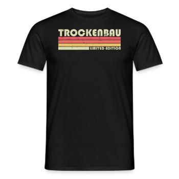 Drywall - Men's T-Shirt - black - Front - AI Model Male 178 light (178cm)