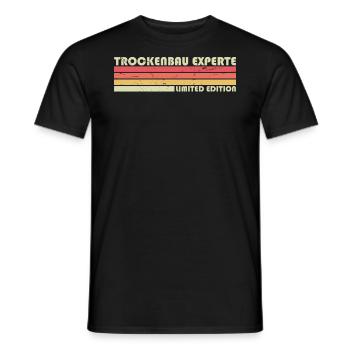 Cloison sèche - T-shirt homme - noir - Devant - AI Model Male 178 light (178cm)