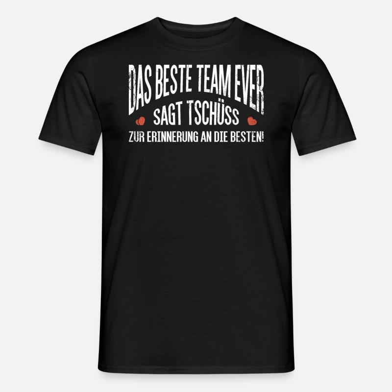 Tschüss vom Team, Abschied - Männer T-Shirt - Schwarz