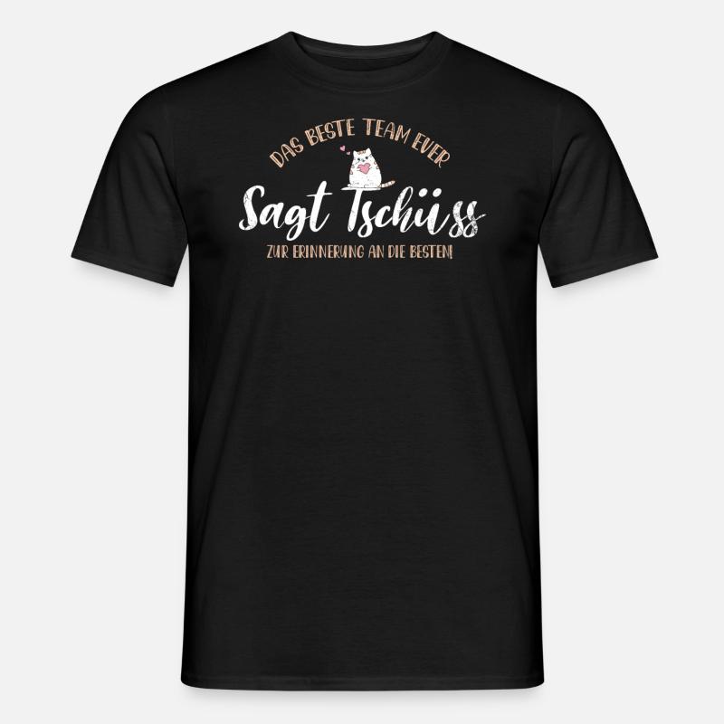 Tschüss vom Team, Abschied - Männer T-Shirt - Schwarz
