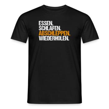 Abschlepper Abschleppdienst Tow Truck Driver - Männer T-Shirt - Schwarz - Vorne - AI Model Male 178 light (178cm)