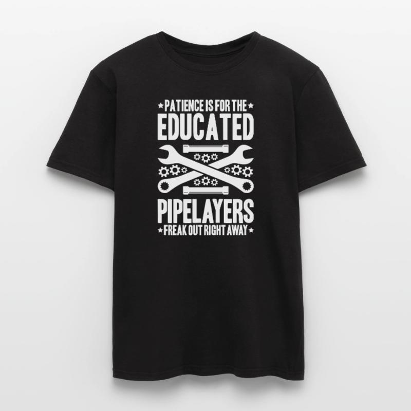 Pipeline Constructor Pipeline Construction Pipelayer Men’s T-shirt