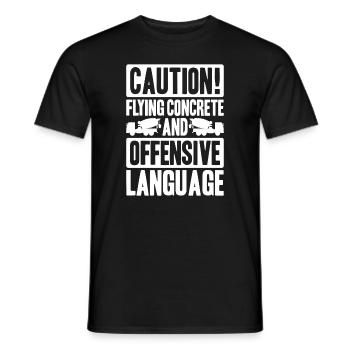Betonbauer Stahlbetonbauer Ouvrier du béton - T-shirt homme - noir - Devant - AI Model Male 178 light (178cm)