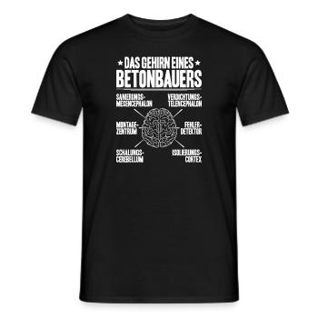 Betonbauer Stahlbetonbauer Concrete Worker - Männer T-Shirt - Schwarz - Vorne - AI Model Male 178 light (178cm)