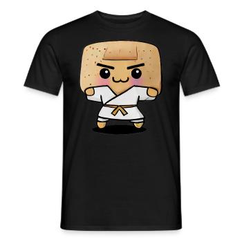 Karaté Toast - T-shirt homme - noir - Devant - AI Model Male 178 light (178cm)
