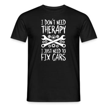 Mécatronicien automobile Mécanicien automobile Mécanicien automobile - T-shirt homme - noir - Devant - AI Model Male 178 light (178cm)