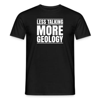 Geologie Geologe Geologist Geology Geologin - Men's T-Shirt - black - Front - AI Model Male 178 light (178cm)