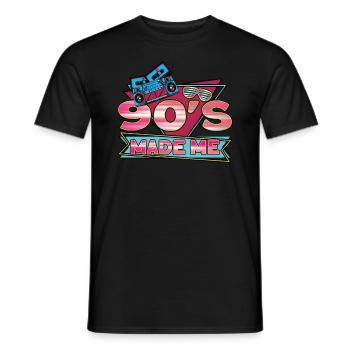 This is my 90s costume - Men's T-Shirt - black - Front - AI Model Male 178 light (178cm)