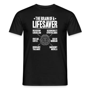 Rettungsschwimmer Wasserrettung Lifesaver - Männer T-Shirt - Schwarz - Vorne - AI Model Male 178 light (178cm)
