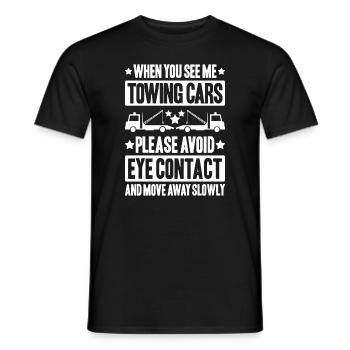 Tow Truck Service Tow Truck Driver - Men's T-Shirt - black - Front - AI Model Male 178 light (178cm)