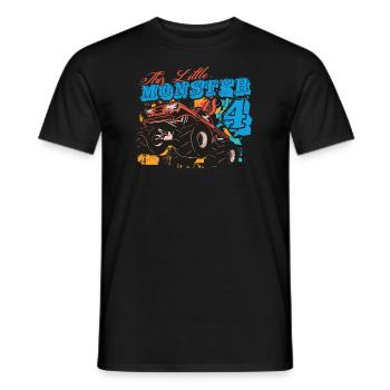 4. Anniversaire Enfants Ce petit monstre Truc - T-shirt homme - noir - Devant - AI Model Male 178 light (178cm)