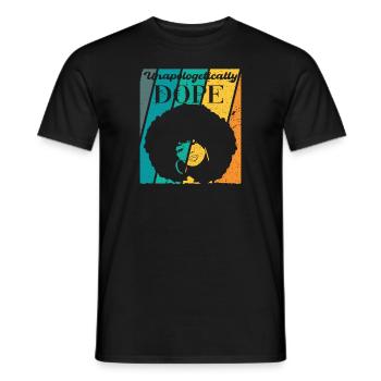 Reine Femme forte et non excusée - T-shirt homme - noir - Devant - AI Model Male 178 light (178cm)