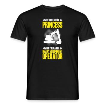 Baggerfahrer Baggerführer Heavy Equipment Operator - Männer T-Shirt - Schwarz - Vorne - AI Model Male 178 light (178cm)