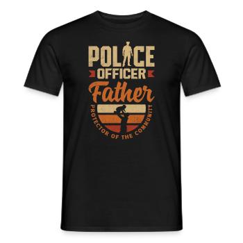 Conception de la fête des pères et du protecteur pour - T-shirt homme - noir - Devant - AI Model Male 178 light (178cm)